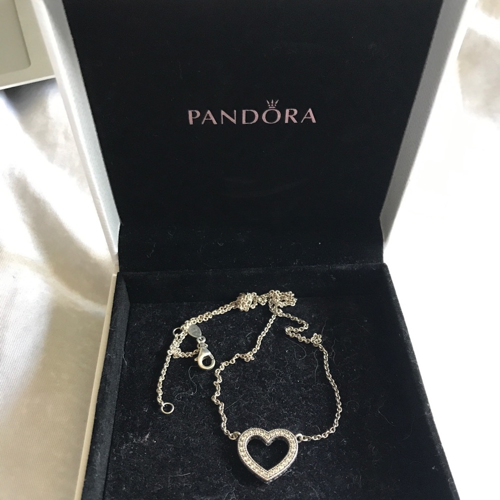 Pandora heart diamond necklace